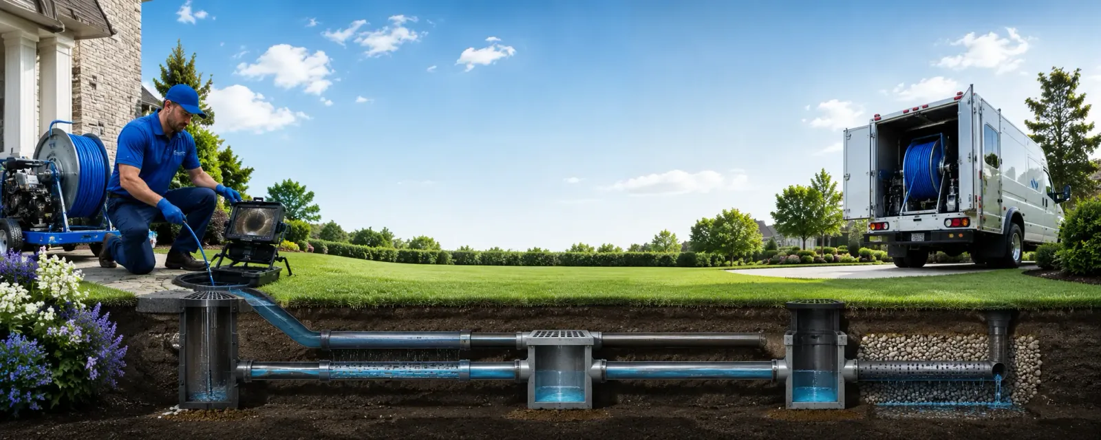 Outdoor drain cleaning information for Camino, CA